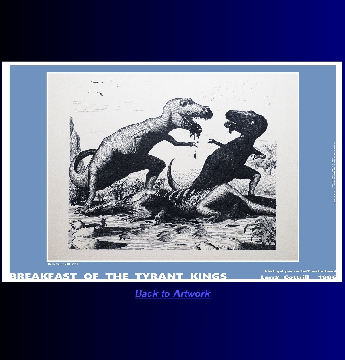 Landscape poster: Breakfast of the Tyrant Kings by Larry Cottrill